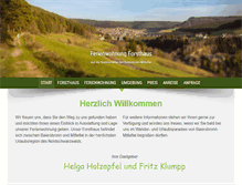Tablet Screenshot of ferienwohnung-forsthaus.de